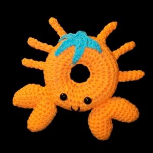 Crab Donut Ring Crochet Handmade Pin Cushion